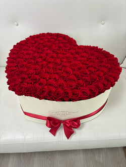 Mega Heart Box- Large Eternity Box - The Million Roses Slovakia