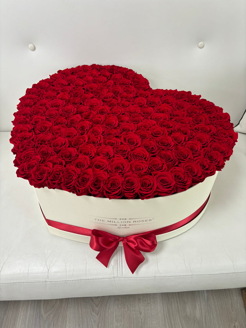 Mega Heart Box- Large Eternity Box - The Million Roses Slovakia