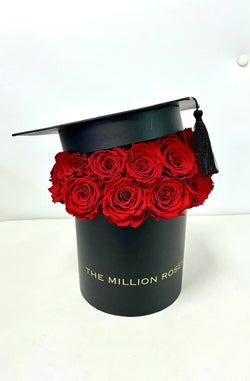 Small - Red Eternity Roses - Black Box - The Million Roses Slovakia