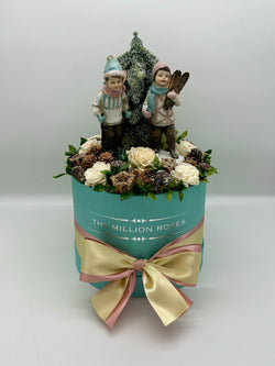 Malý tiffany Vianočný box - The Million Roses Slovakia