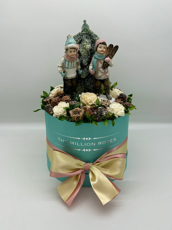 Malý tiffany Vianočný box - The Million Roses Slovakia