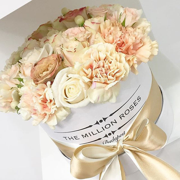 Small - Coffe Mix - White Box - The Million Roses Slovakia