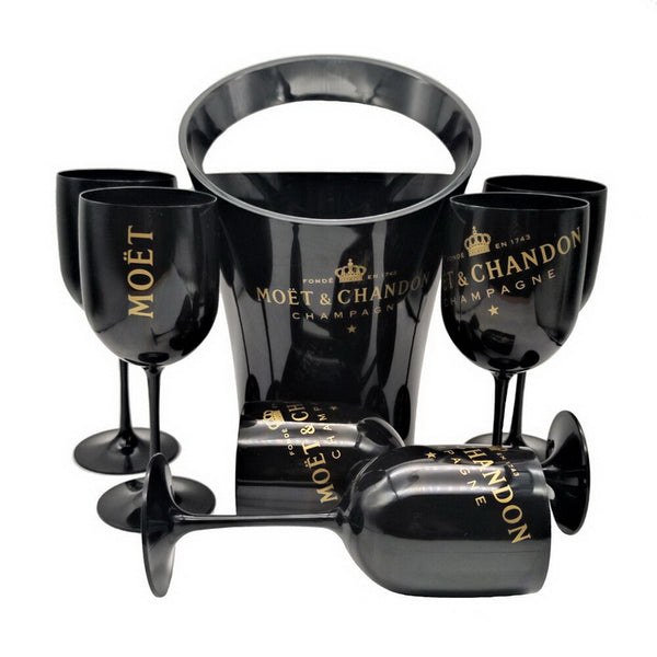 Moet Chandon Black zásobník na ľad a poháre - The Million Roses Slovakia