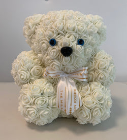 Rose Bear- White - The Million Roses Slovakia