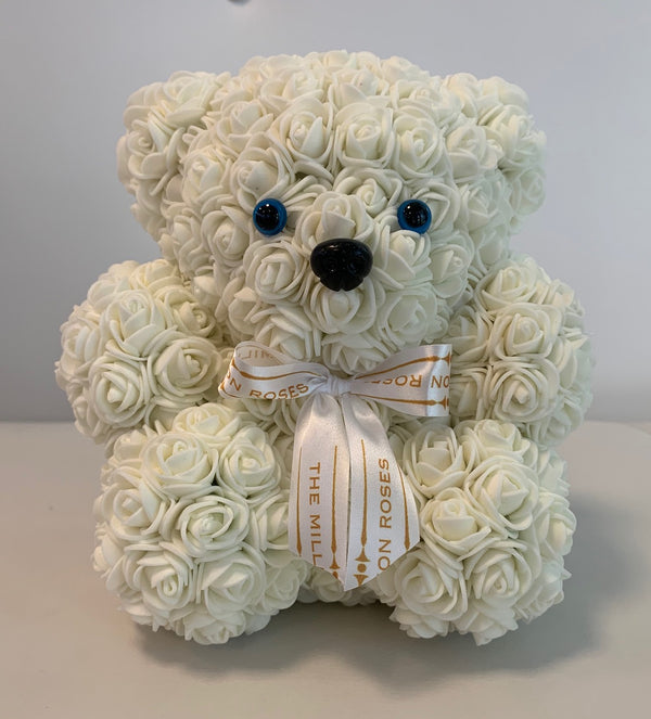 Rose Bear- White - The Million Roses Slovakia