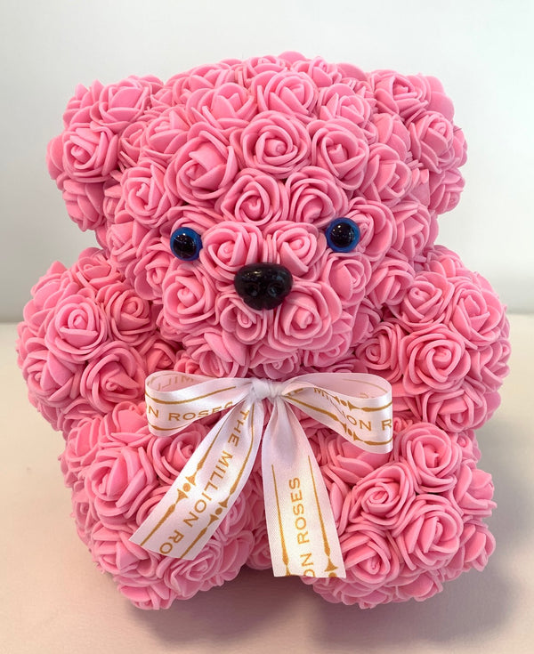 Rose Bear -Pink - The Million Roses Slovakia
