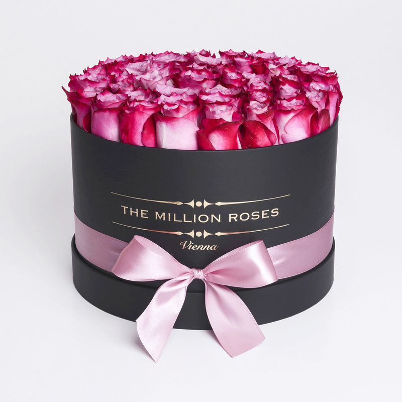 Medium - Purple Roses - Black Box - The Million Roses Slovakia