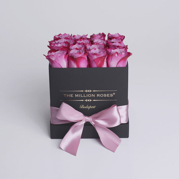 Cube - Pink Roses - Black Box - The Million Roses Slovakia