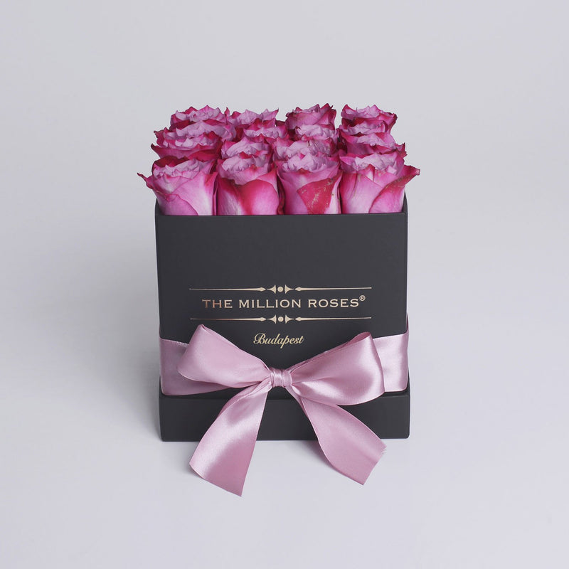 Cube - Pink Roses - Black Box - The Million Roses Slovakia