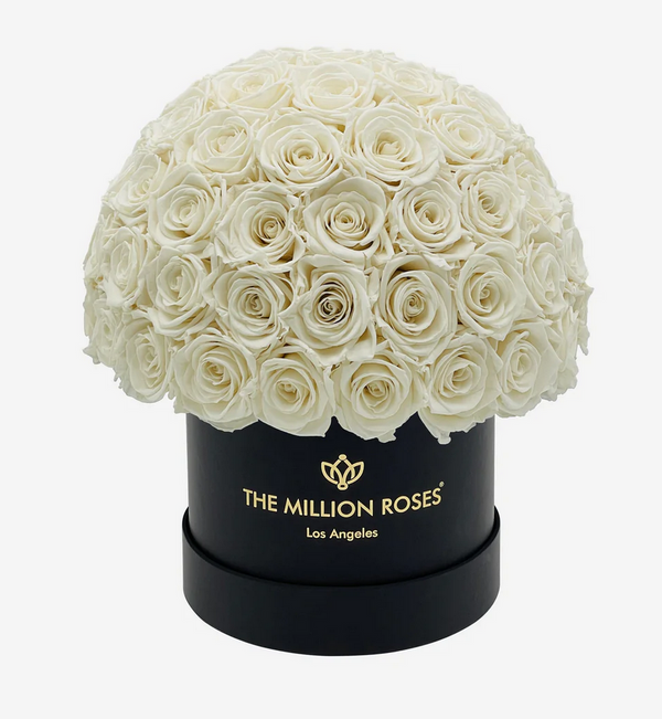 Small Superdome Eternity Rose Box | Biele ruže - The Million Roses Slovakia