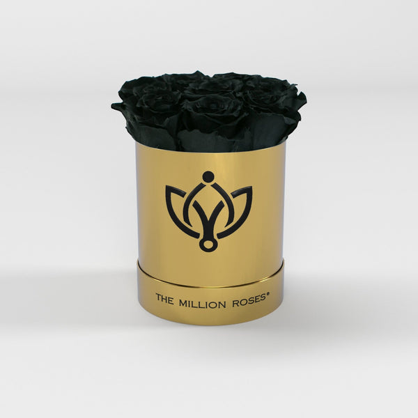 Zlatý basic box - Čierne ruže - The Million Roses Slovakia