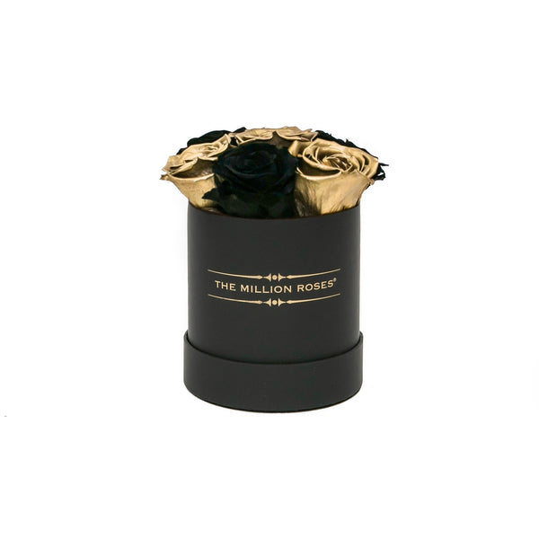 The Million Basic - Black & Gold Eternity Roses - Black Box - The Million Roses Slovakia