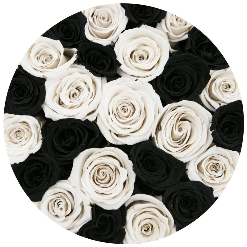 Small - Domino Eternity Rose Selection - Black Box - The Million Roses Slovakia