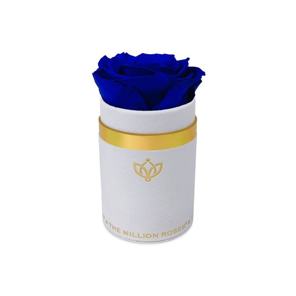 Single Rose Box - White Suede - The Million Roses Slovakia