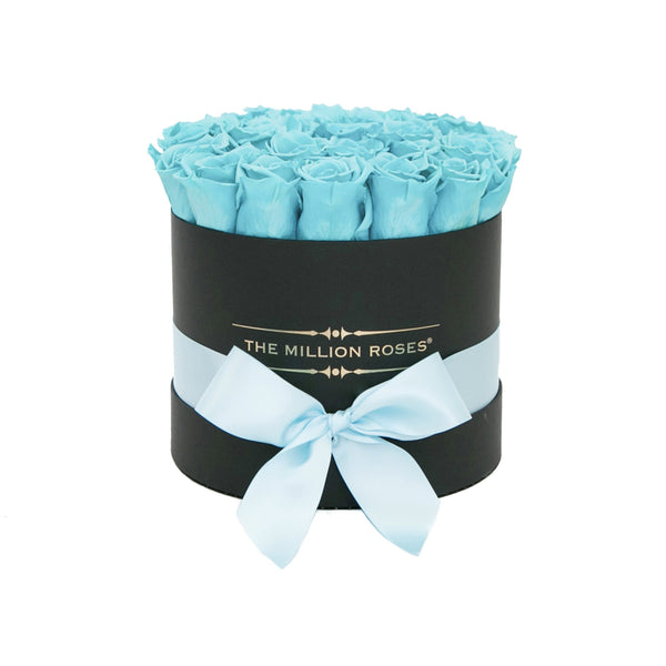 Small - Tiffany Blue Eternity Roses - Black Box - The Million Roses Slovakia