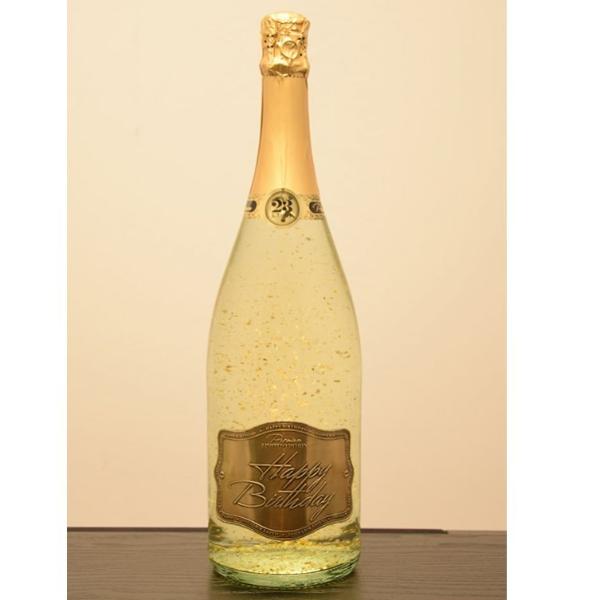 Šumivé víno so zlatými lupienkami "Happy Birthday" 1,5l - The Million Roses Slovakia
