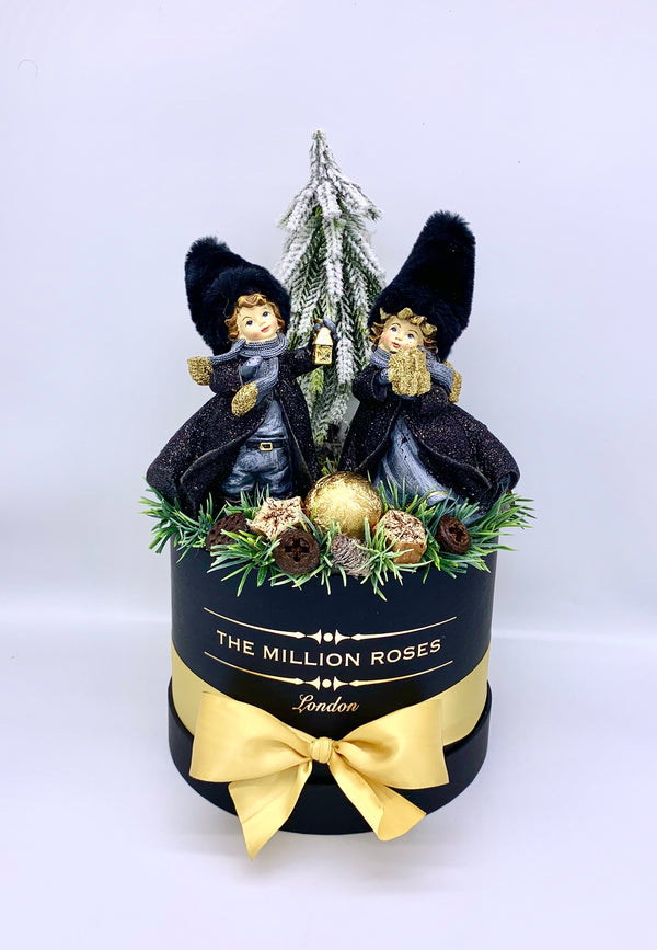 Malý čierny Vianočný box - The Million Roses Slovakia