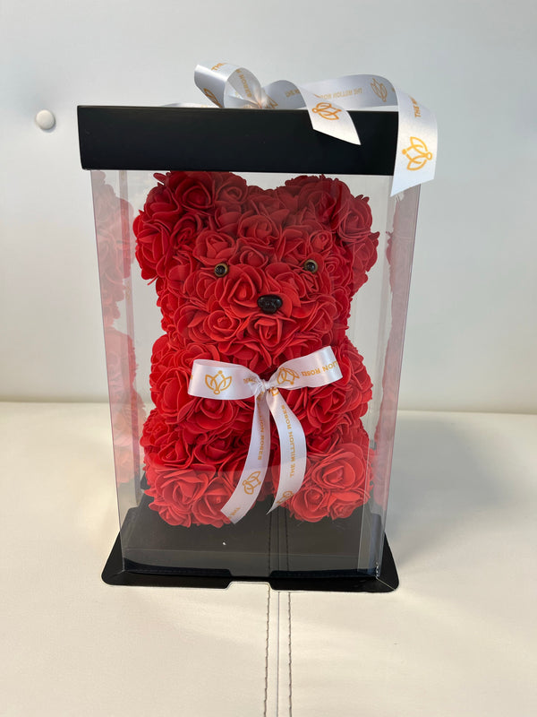 Rose Bear -Red - The Million Roses Slovakia