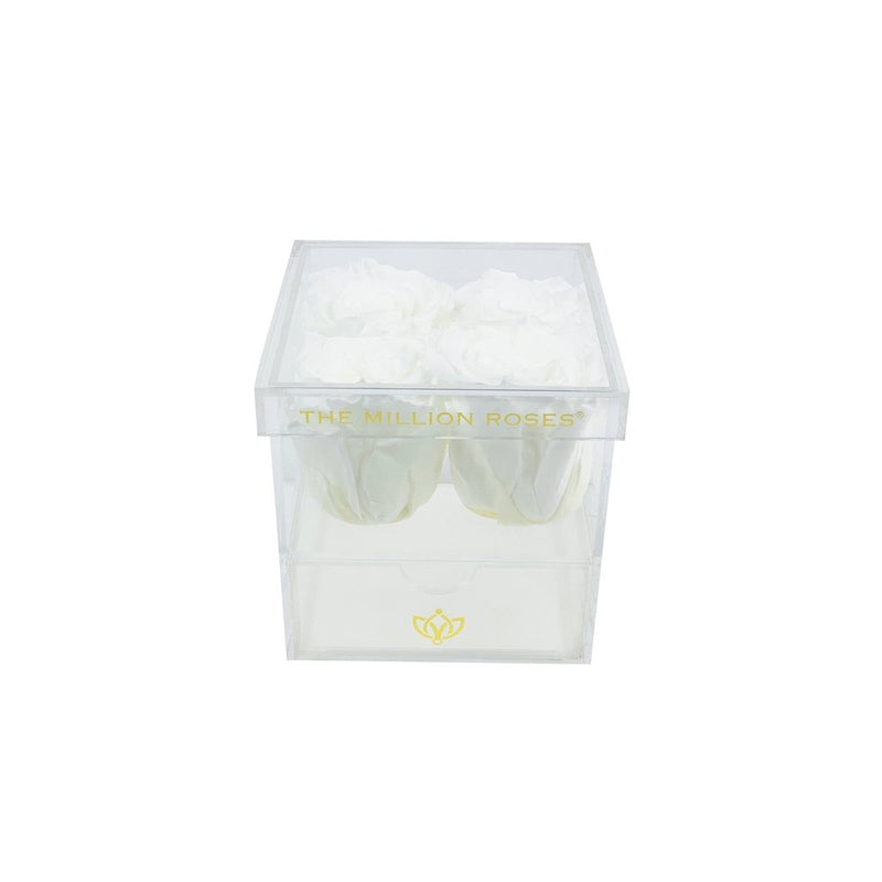 The Acrylic (single rose) - Rose Box With Drawer - The Million Roses Slovakia