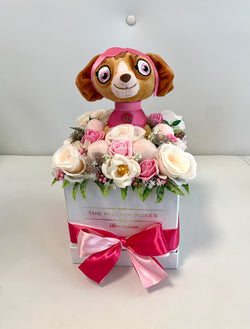 Box plyšovými hračkami (Paw Patrol - Skye) - The Million Roses Slovakia