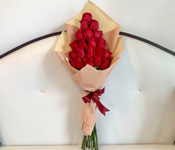 Kytica červených živých skladaných ruží - The Million Roses Slovakia