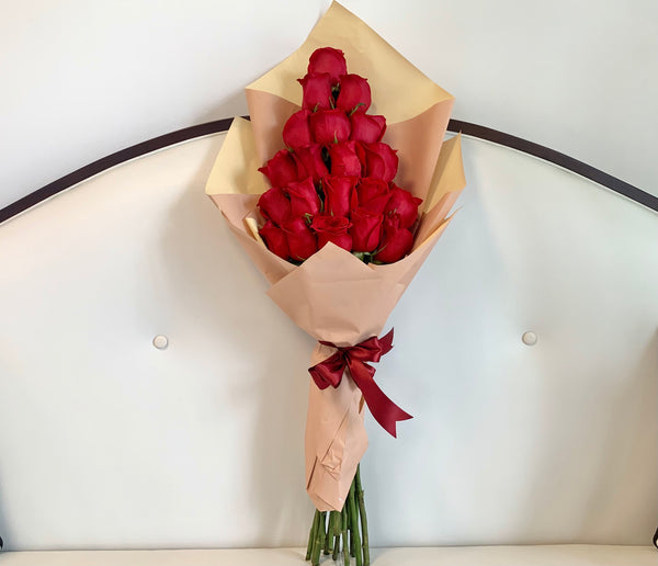 Kytica červených živých skladaných ruží - The Million Roses Slovakia