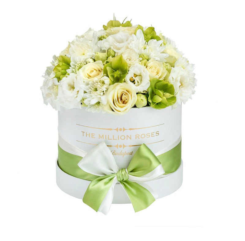 Mix Roses - Small White Box - The Million Roses Slovakia