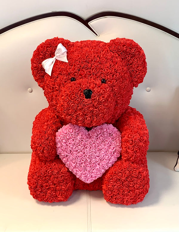 Rose Bear-Red, 70cm - The Million Roses Slovakia