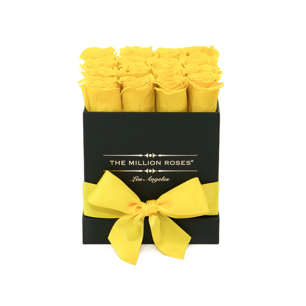 Cube - Yellow Roses - Black Box - The Million Roses Slovakia