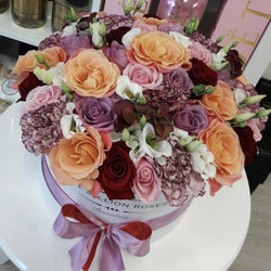 Medium - Mix Roses - White Box - The Million Roses Slovakia