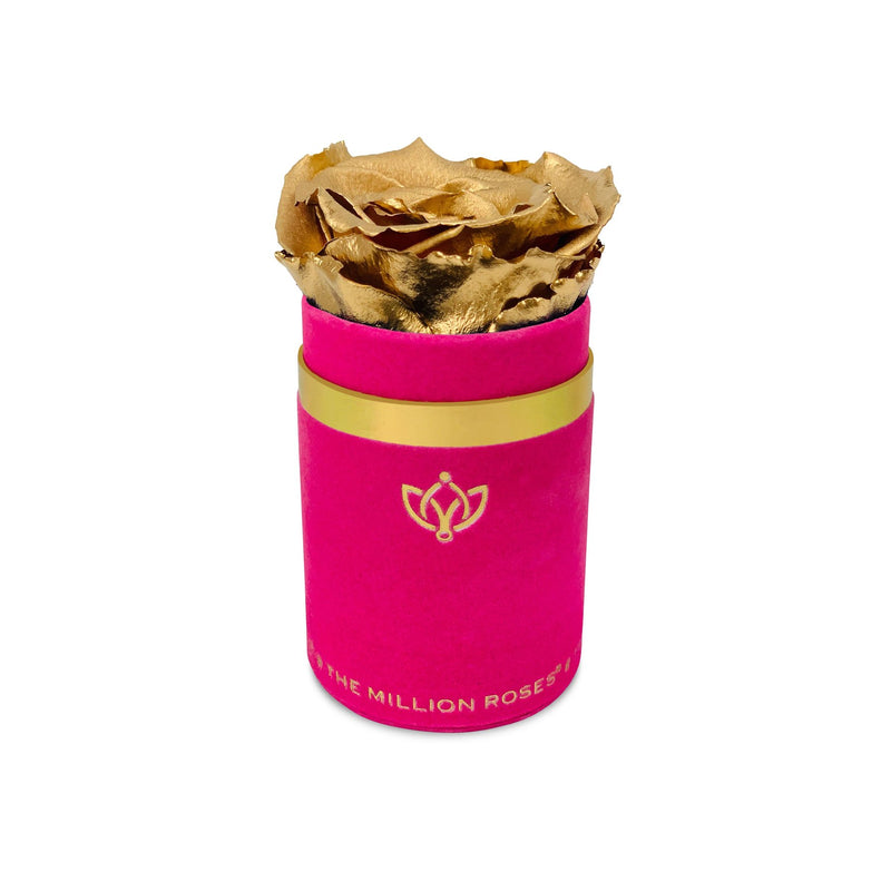 Single Rose Box - Pink Suede - The Million Roses Slovakia