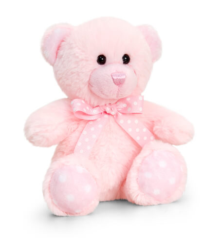Plyšový medveď – Pink, 25cm - The Million Roses Slovakia