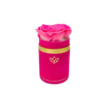 Single Rose Box - Pink Suede - The Million Roses Slovakia