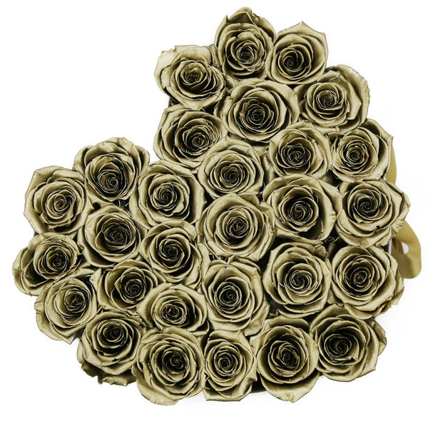 The Million Love Heart - Gold Roses - Black Box - The Million Roses Slovakia
