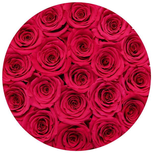 Small - Pink Roses - White Box - The Million Roses Slovakia