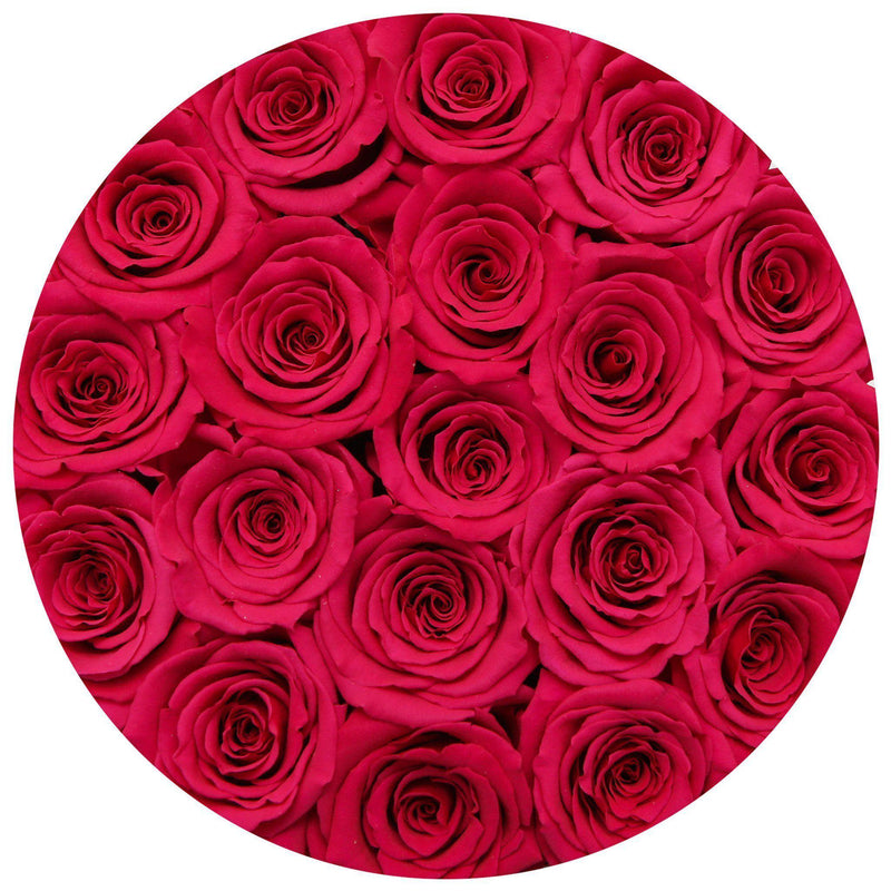 Small - Pink Roses - White Box - The Million Roses Slovakia