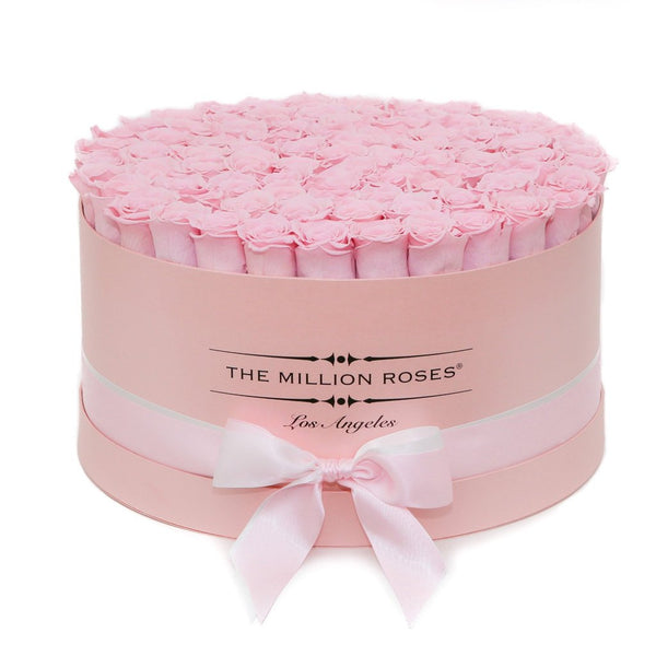 The Million Large Luxury Box - Candy Pink Roses - Pink Box - The Million Roses Slovakia