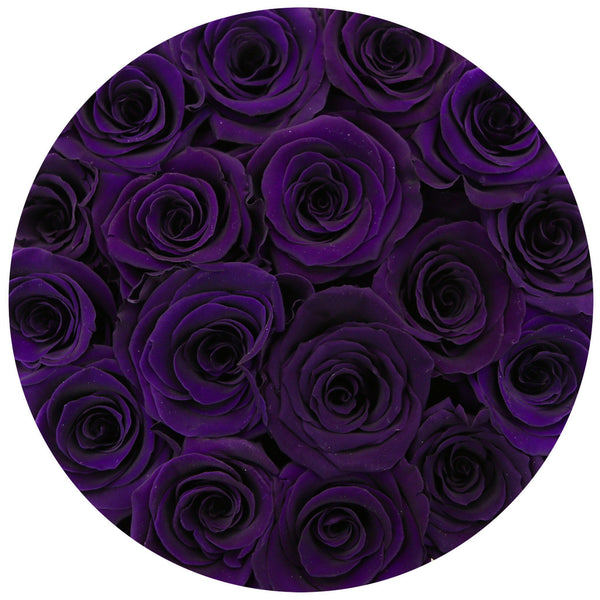 Small - Dark Purple Eternity Roses - Vanilla Box - The Million Roses Slovakia