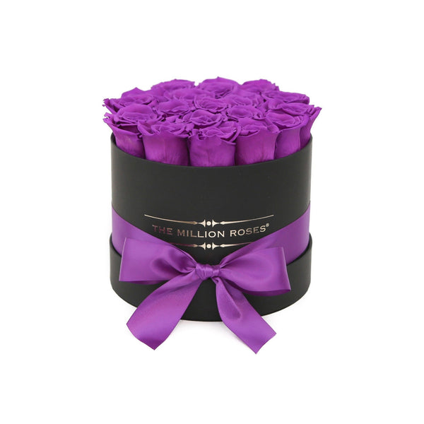 Small - Purple Eternity Roses - Black Box - The Million Roses Slovakia