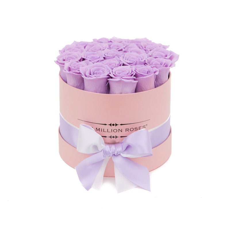Small - Lavender Eternity Roses - Pink Box - The Million Roses Slovakia