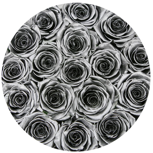 Small - Silver Roses - Silver Box - The Million Roses Slovakia