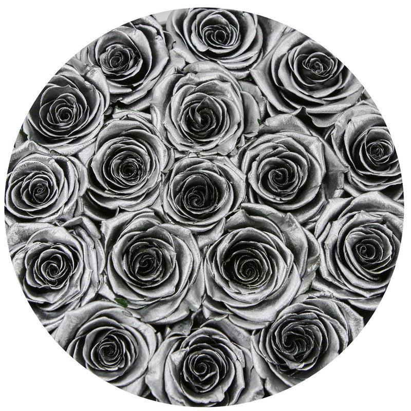 Small - Silver Roses - Silver Box - The Million Roses Slovakia