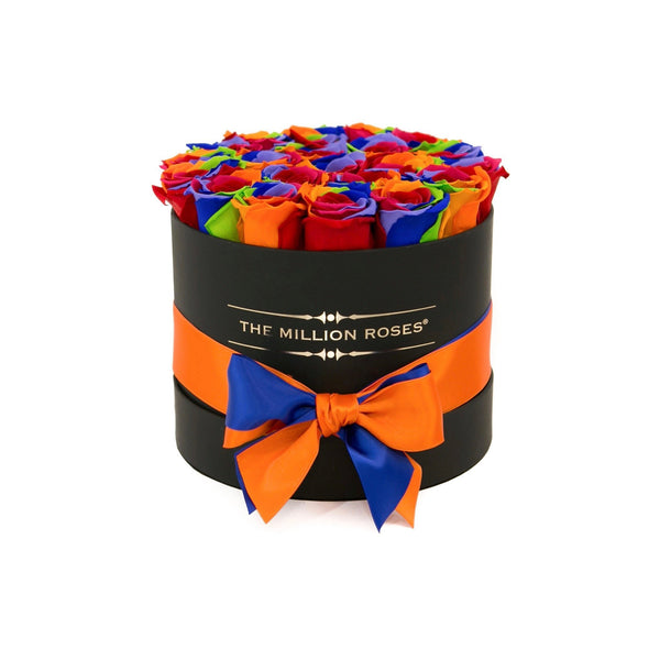 Small - Rainbow Eternity Roses - Black Box - The Million Roses Slovakia