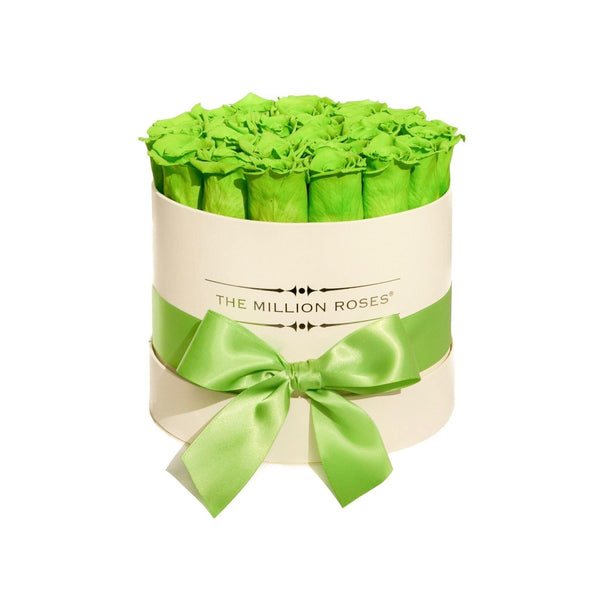 Small - Green Eternity Roses - Vanilla Box - The Million Roses Slovakia
