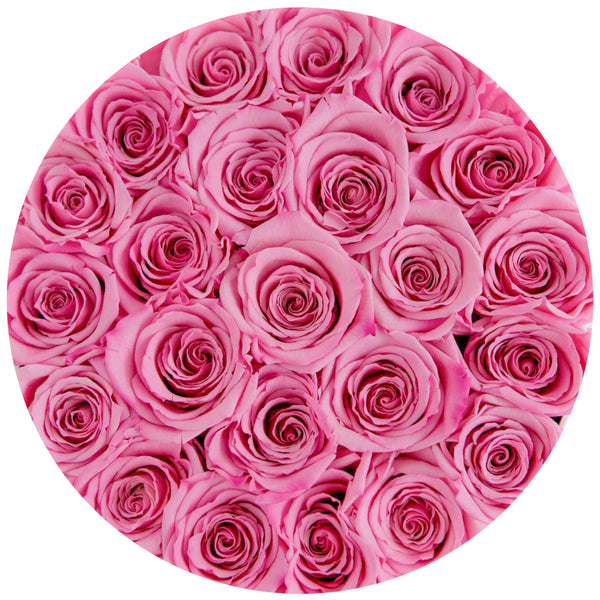 Small - Candy Pink Eternity Roses - White Box - The Million Roses Slovakia