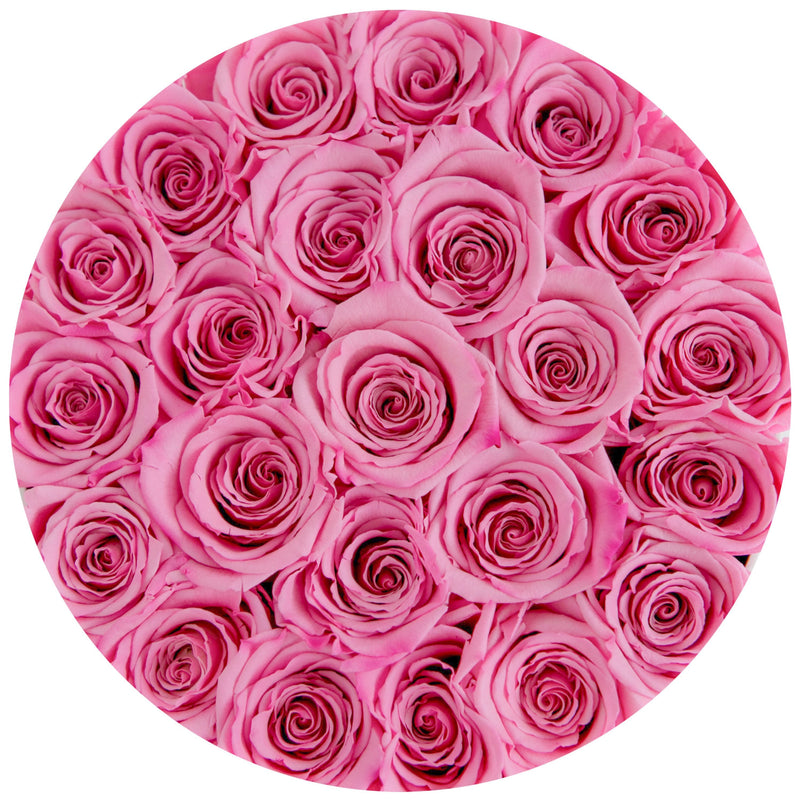 Small - Candy Pink Eternity Roses - White Box - The Million Roses Slovakia